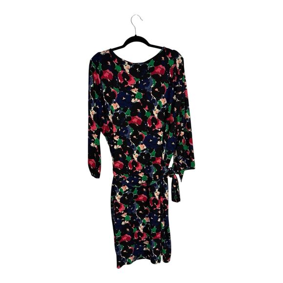 Talbots Plus Size Midi dress Floral Lined with belt Whimsical Romantic size 3X - Picture 3 of 7